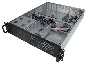 19" 2U Rack Chassis / Server Case, 550mm, ATX, without PSU, black