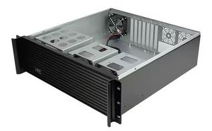 19" 3U Rack Chassis / Server Case, 450mm, ATX, without PSU, black