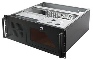 19" 4U Rack Chassis / Server Case, 450mm, ATX, without PSU, black