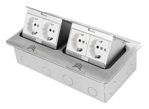 Напольный выдвижной блок розеток, 4x220V Germany Socket